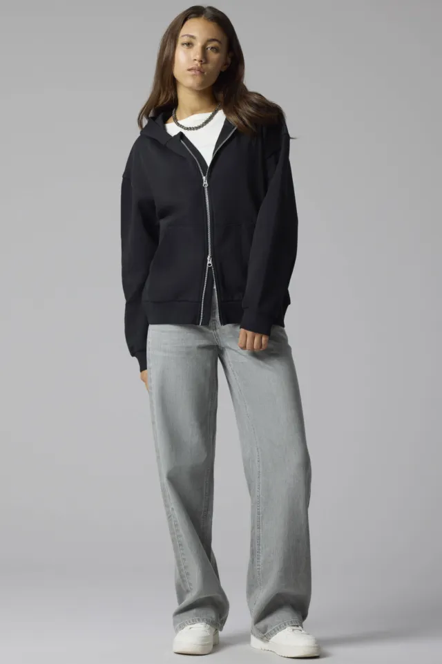 LMTD regular fit wide leg jeans - grijs Light Grey Denim