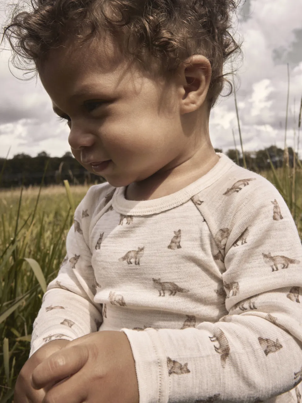 Lil' Atelier BABY romper met wol - beige, foto 4