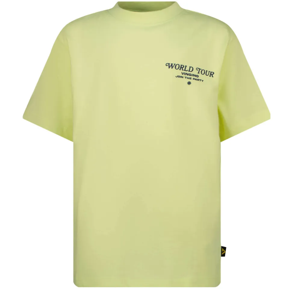 Vingino T-shirt met backprint geel