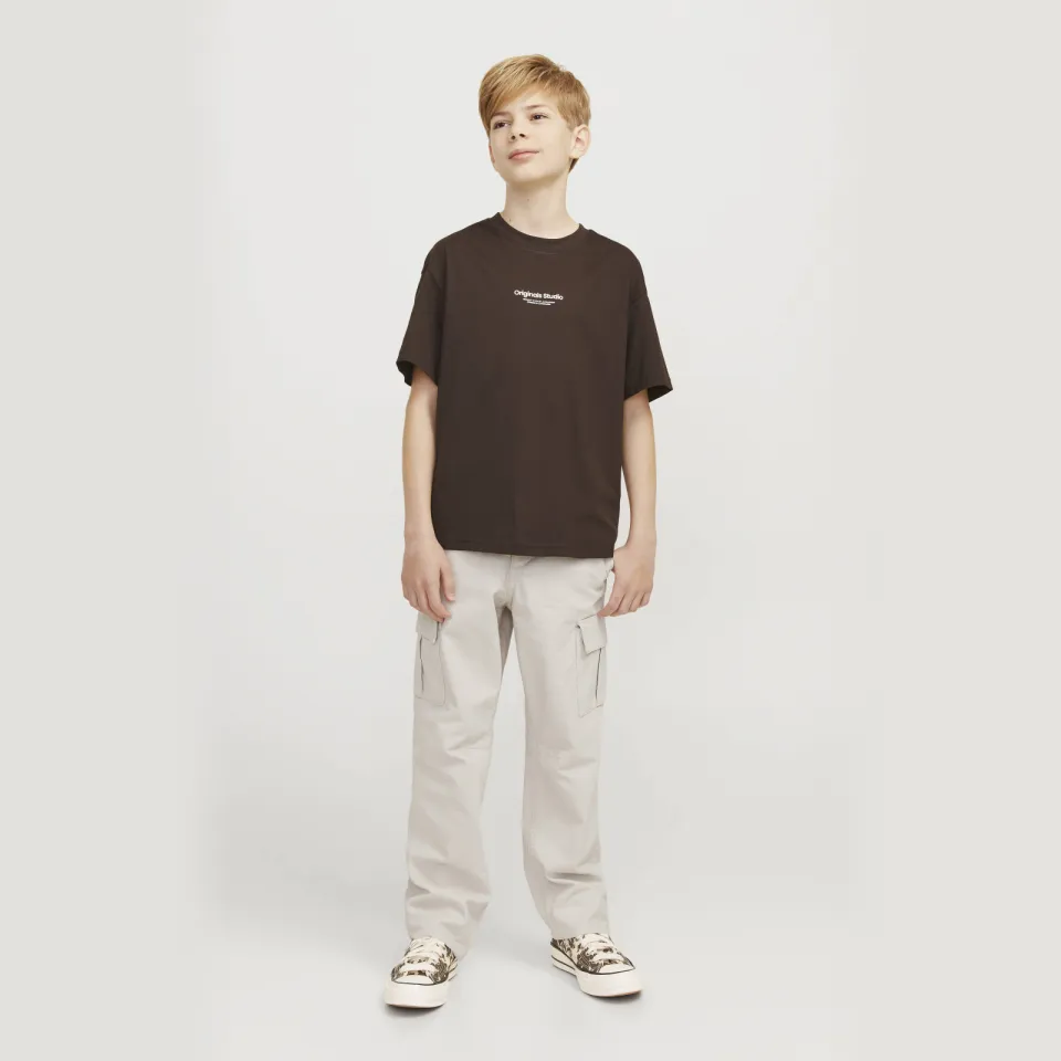 Jack & Jones JPSTKANE relaxed cargobroek ecru Moonbeam