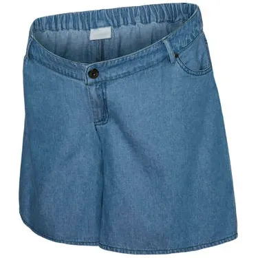 Mamalicious zwangerschaps jeansshort light blue denim