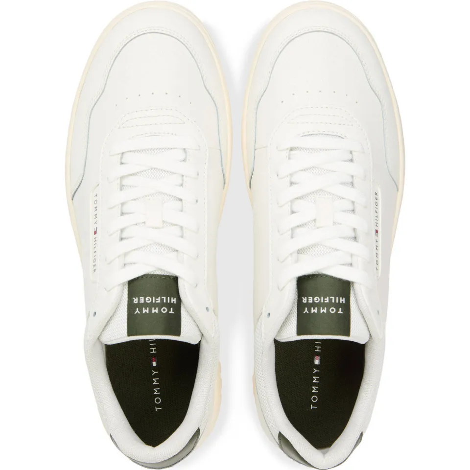 Tommy Hilfiger leren sneakers ecru, foto 6