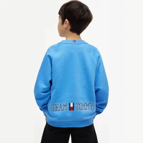 Tommy Hilfiger sweat sweater met logo - blauw, foto 3