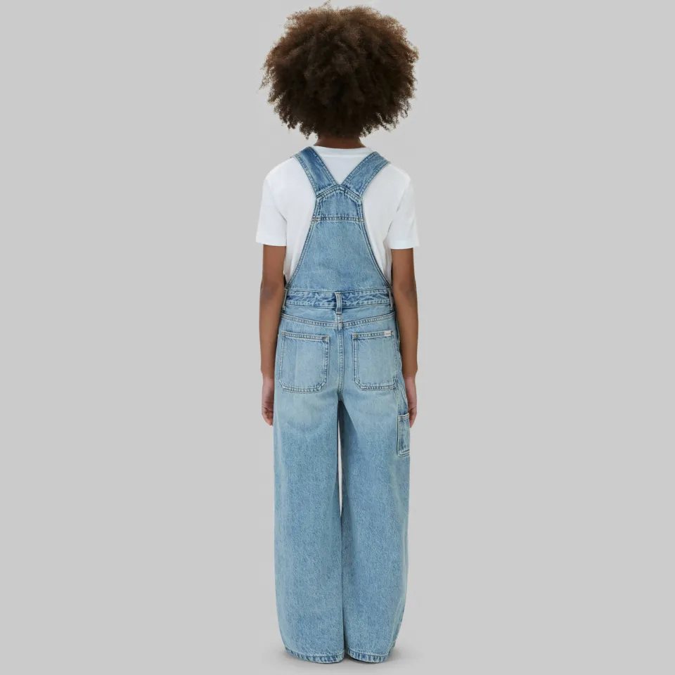 Calvin Klein denim tuinbroek medium blue, foto 4