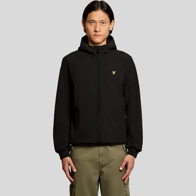 Lyle & Scott softshell jas zwart