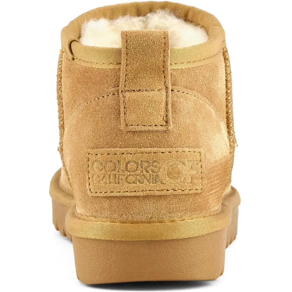 Colors of California suède enkelboots beige, foto 2