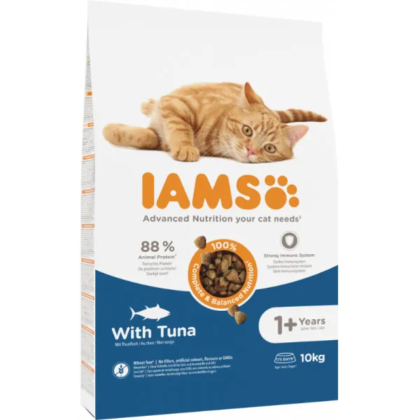 Iams Adult kattenvoer tonijn 10 kg