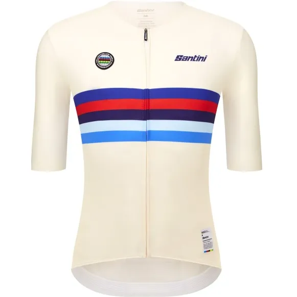 Santini UCI World Champion Jersey - Fietsshirt, wit