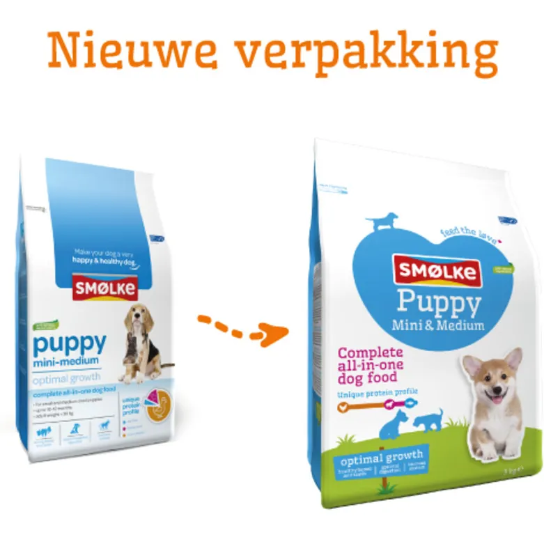 Smolke Puppy Mini-Medium hondenvoer, foto 2