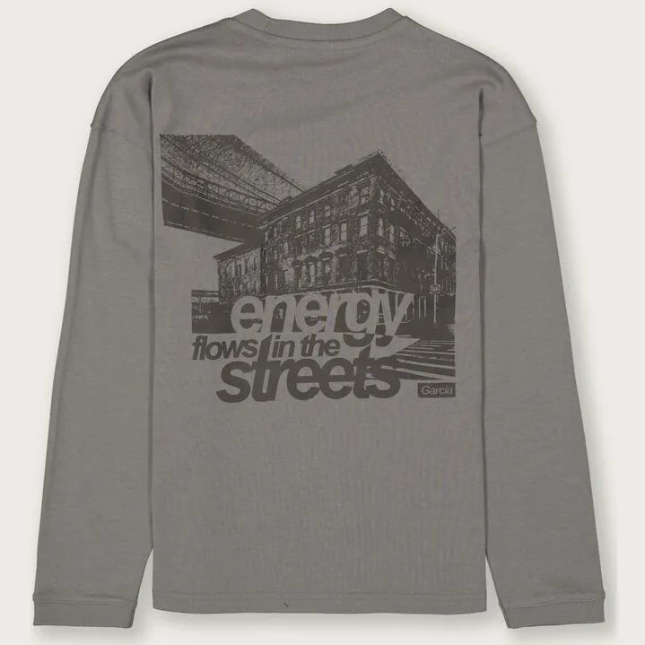 Garcia rechtvallende longsleeve grijs, foto 7