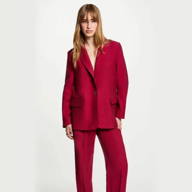 Morgan regular blazer - donkerrood