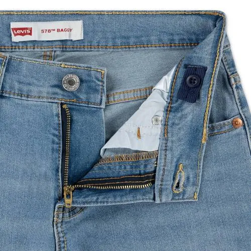 Levi's Kids baggy jeans - light blue denim, foto 2