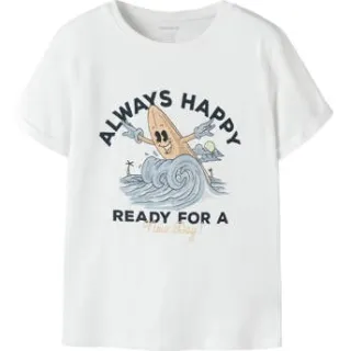 NAME IT KIDS T-shirt wit happy