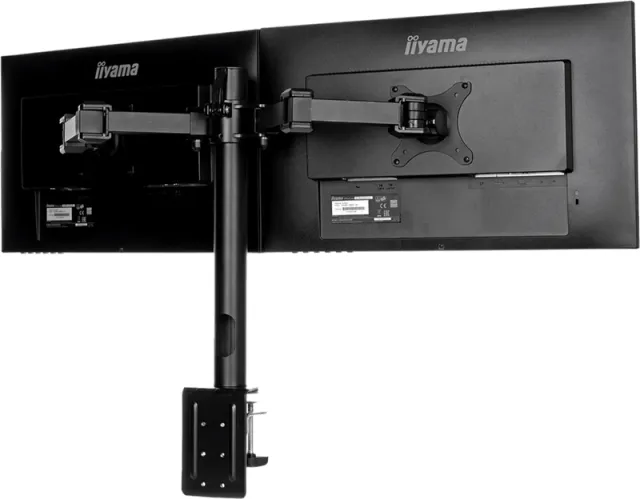 Iiyama DS1002C-B1 dubbele monitorarm zwart