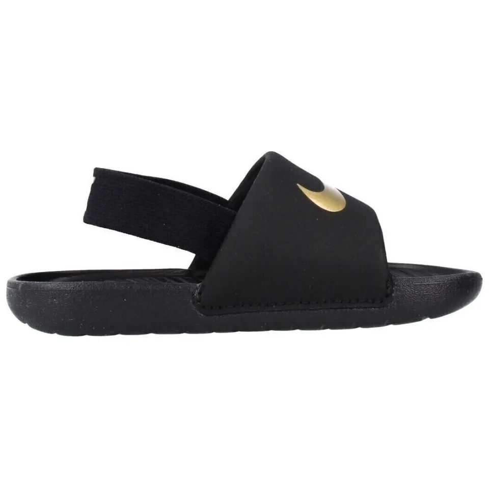 Nike Kawa slide badslippers zwart Zwart/wit