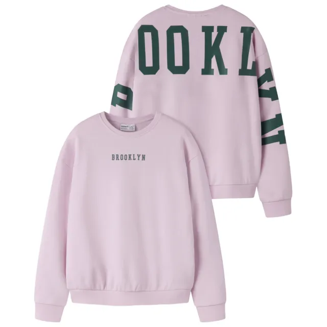 NAME IT KIDS relaxed fit sweater met backprint - lichtroze