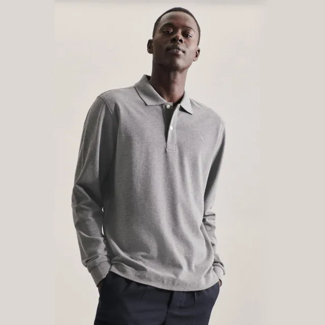 Seidensticker slim polo grijs