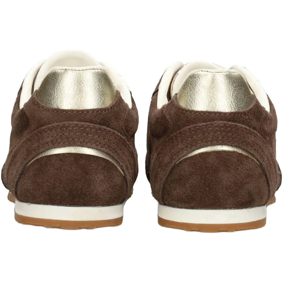 Poelman Tiffy suède sneakers donkerbruin, foto 5