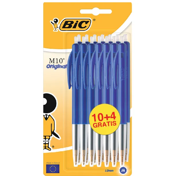 Bic Balpen bic m10 medium blauw blister