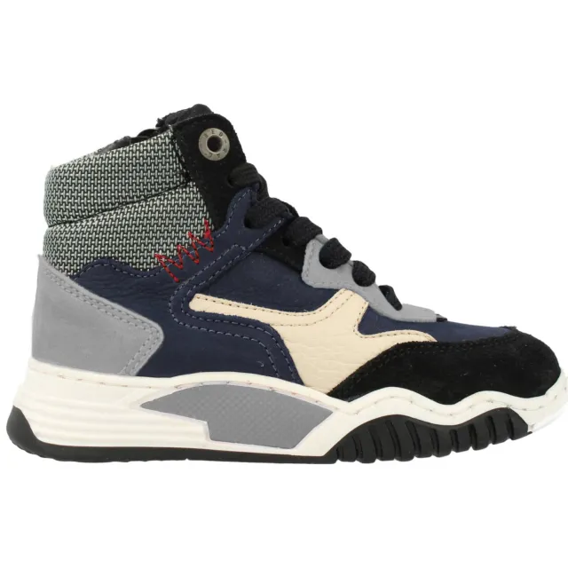 Red Rag leren sneakers blauw