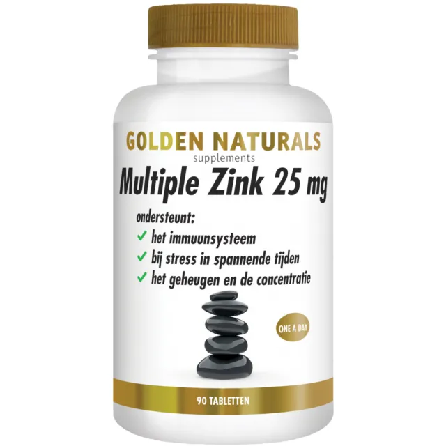 Golden Naturals Multiple Zink 25mg 90 tabletten