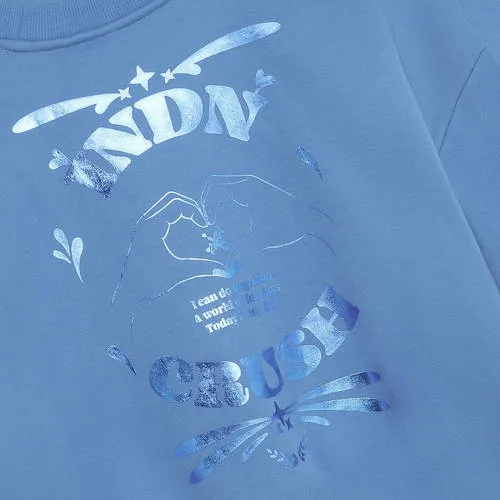 Indian Blue Jeans oversized sweater met backprint - blauw, foto 7