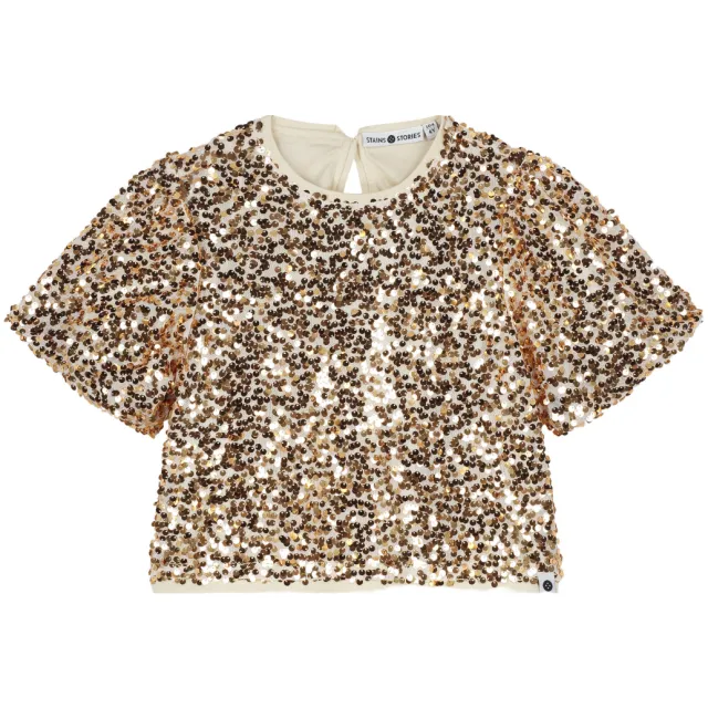 Stains&Stories glittertop goud