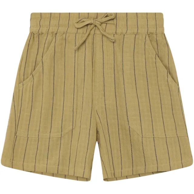 Daily7 gestreepte casual short olijfgroen, foto 2