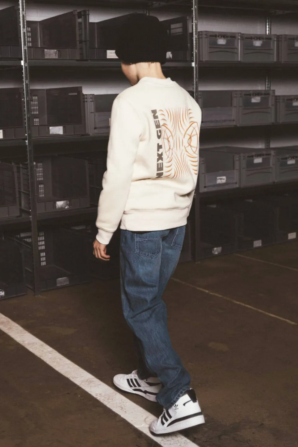 TYGO & vito NextGen sweater met backprint - lichtgrijs, foto 5