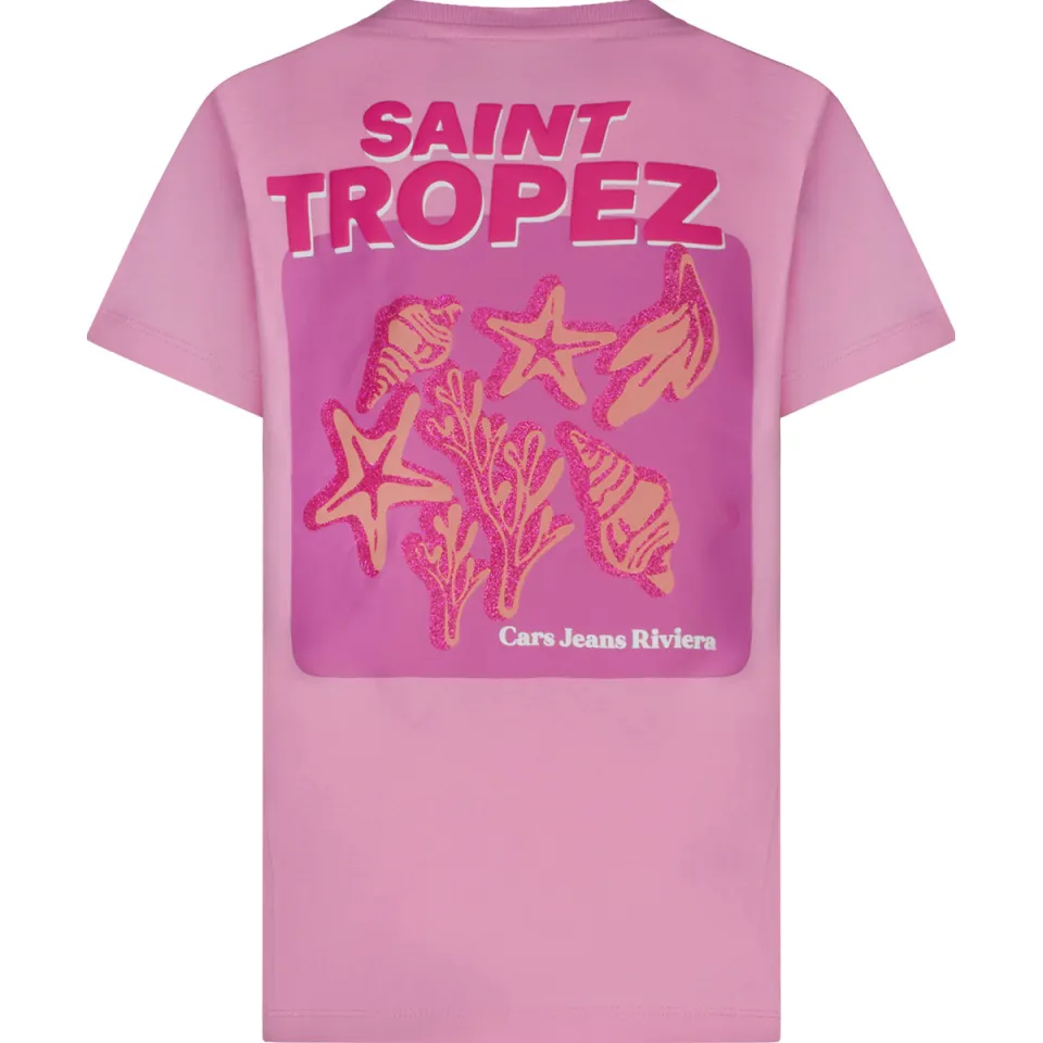 Cars T-shirt met backprint roze, foto 3