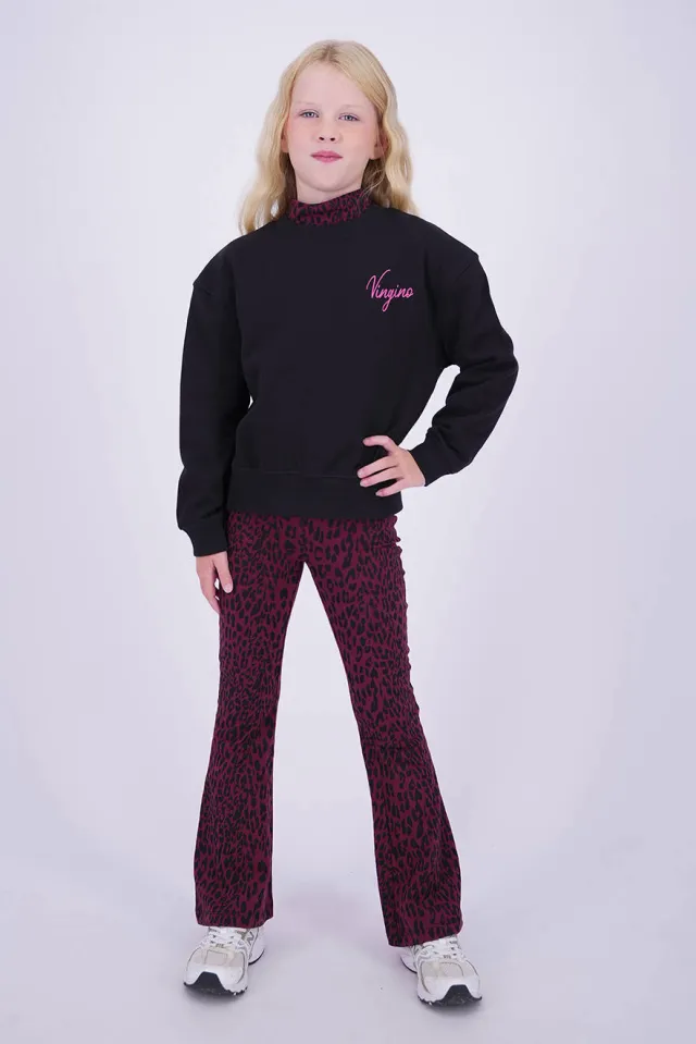 Vingino sweater met backprint - zwart