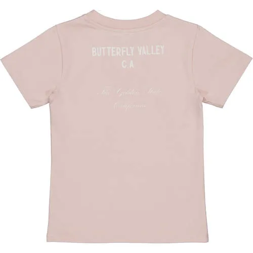 LEVV Little T-shirt met backprint roze, foto 3
