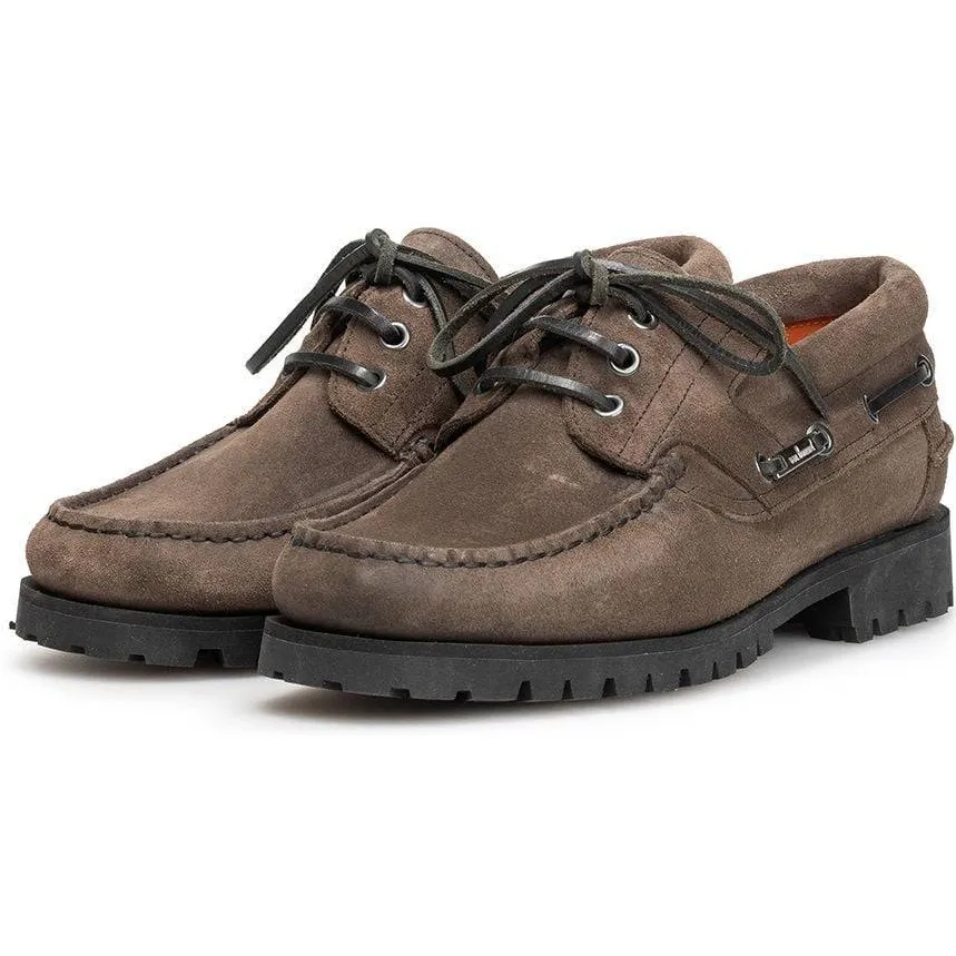 Floris Van Bommel Boat Shoe 02.07 suède bootschoen taupe, foto 2