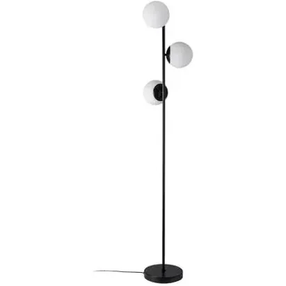 Nordlux Vloerlamp Lilly Zwart Opaal 3xe14
