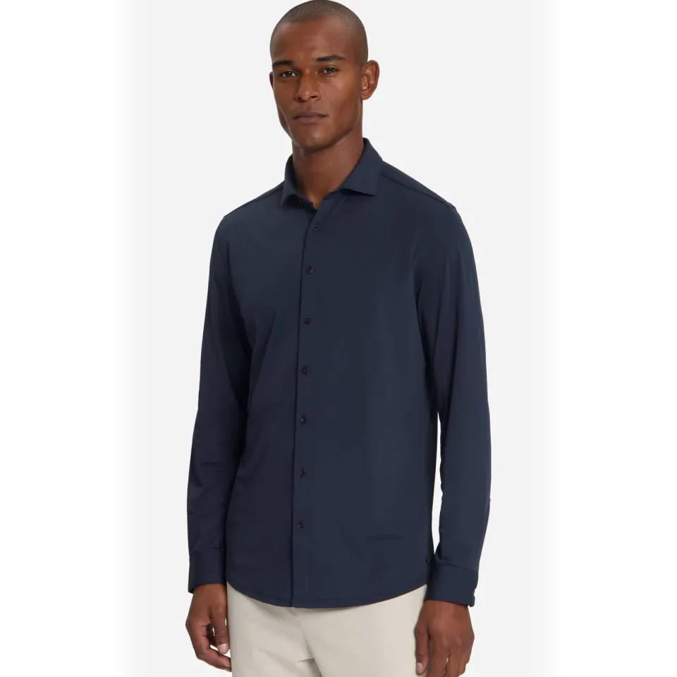 No Excess regular casual overhemd donkerblauw night, foto 3