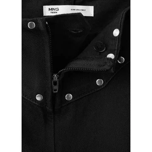 Mango TEEN wide leg jeans - zwart, foto 5