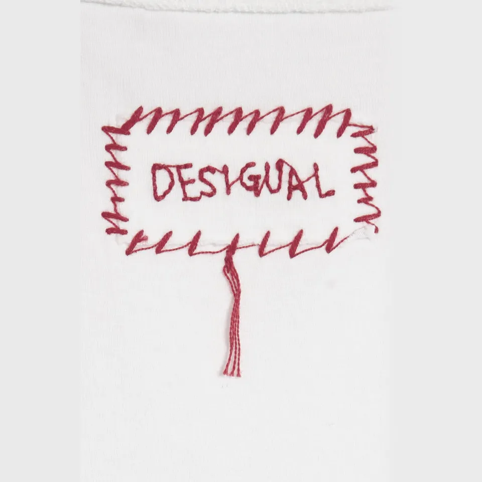 Desigual T-shirt wit, foto 6