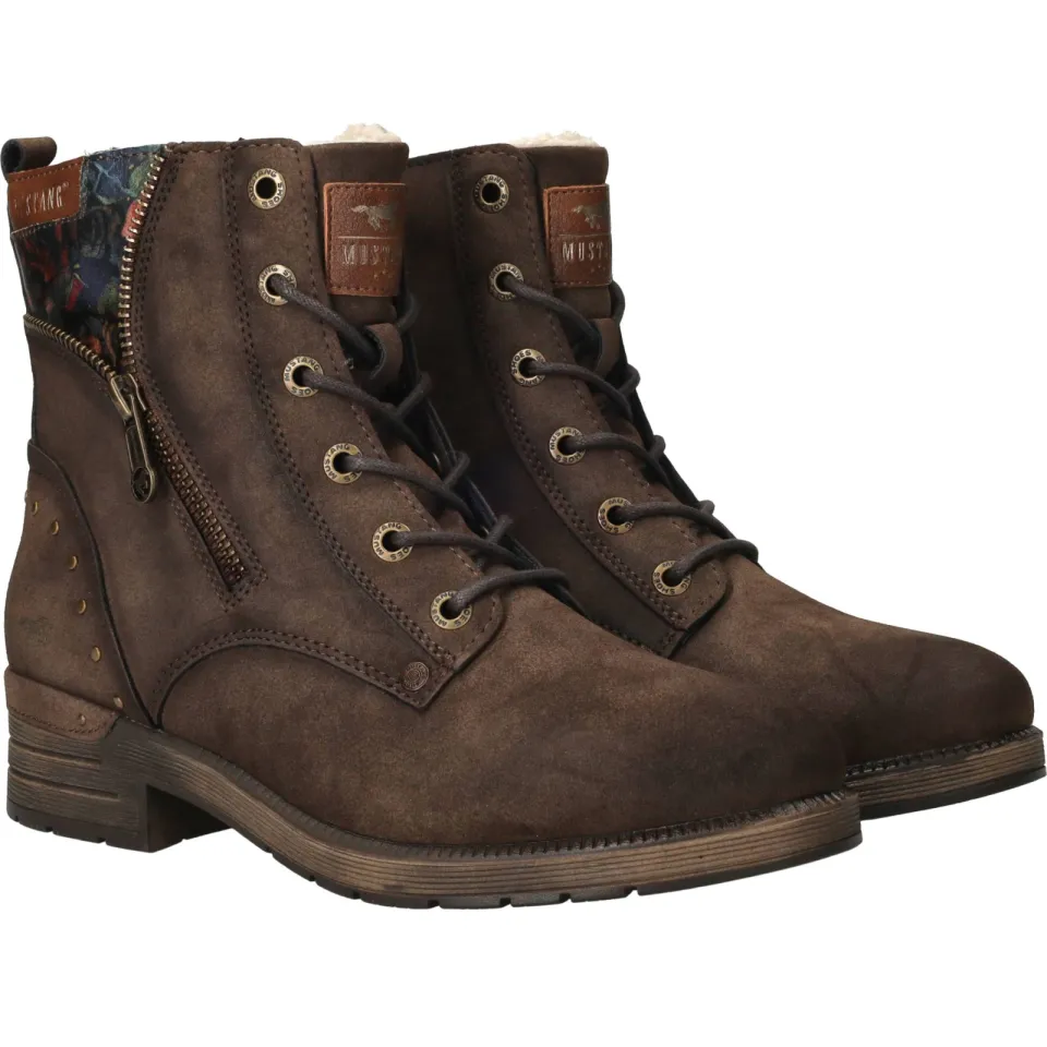 Mustang veterboots donkerbruin, foto 3