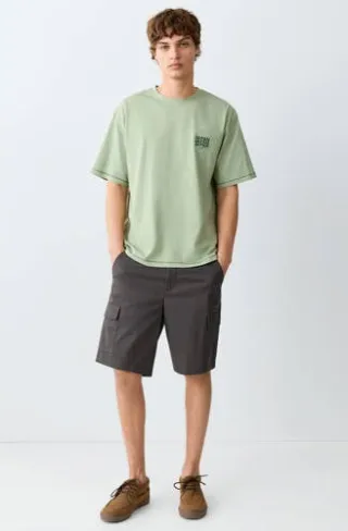 Mango Teen T-shirt lichtgroen, foto 3