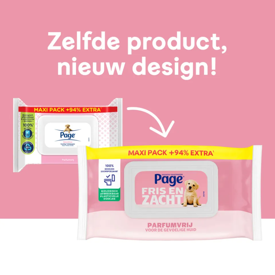 Page vochtig toiletpapier Fris en Zacht, foto 2