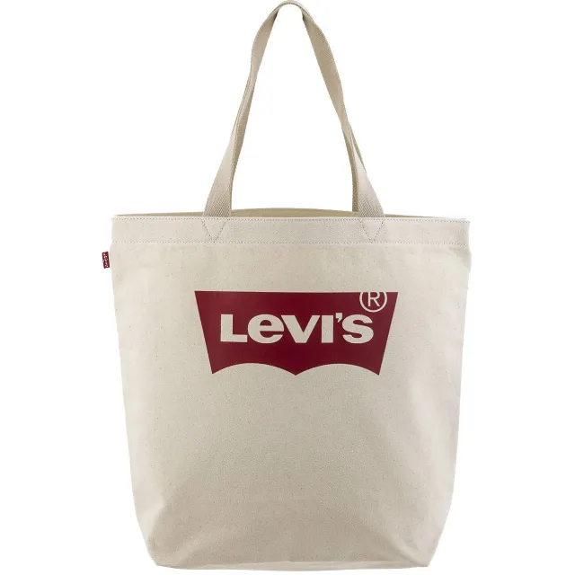 Levi's shopper met logo ecru/rood Beige