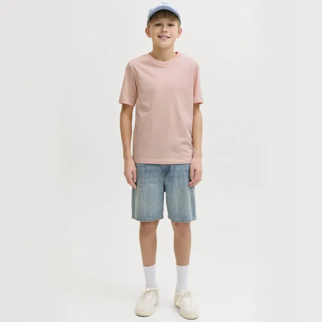 Jack & Jones Junior T-shirt met backprint roze Zalmroze