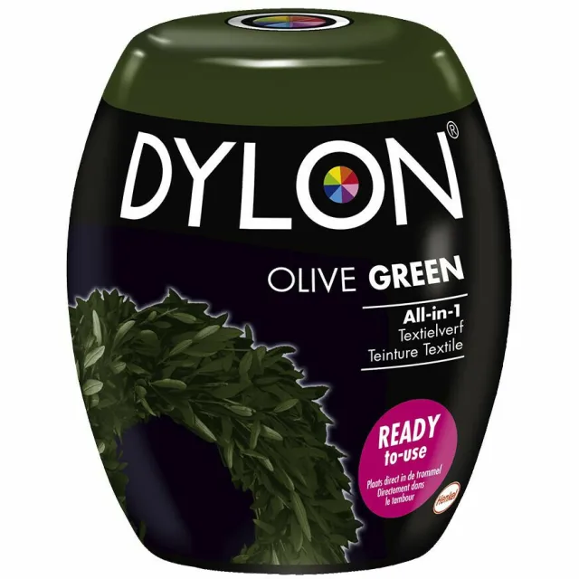 Dylon 1+1 gratis: Dylon Textielverf Olive Green 350 gr