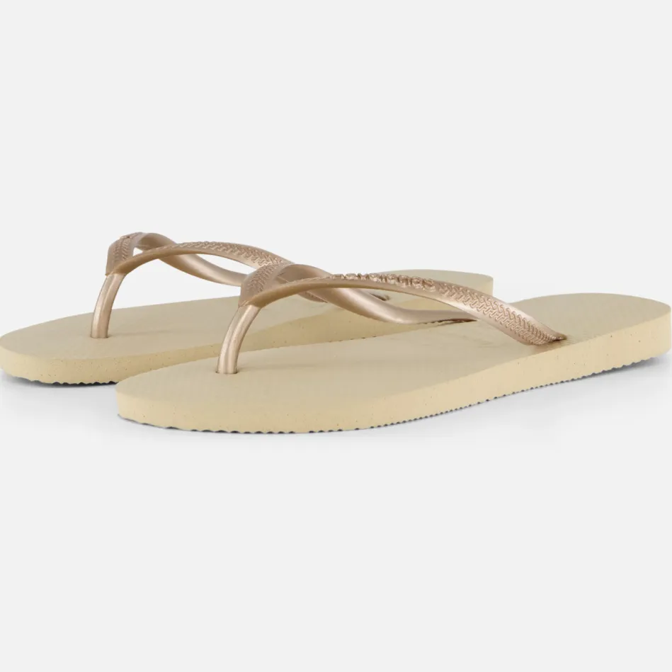 Havaianas Slim Slippers beige Rubber, foto 4