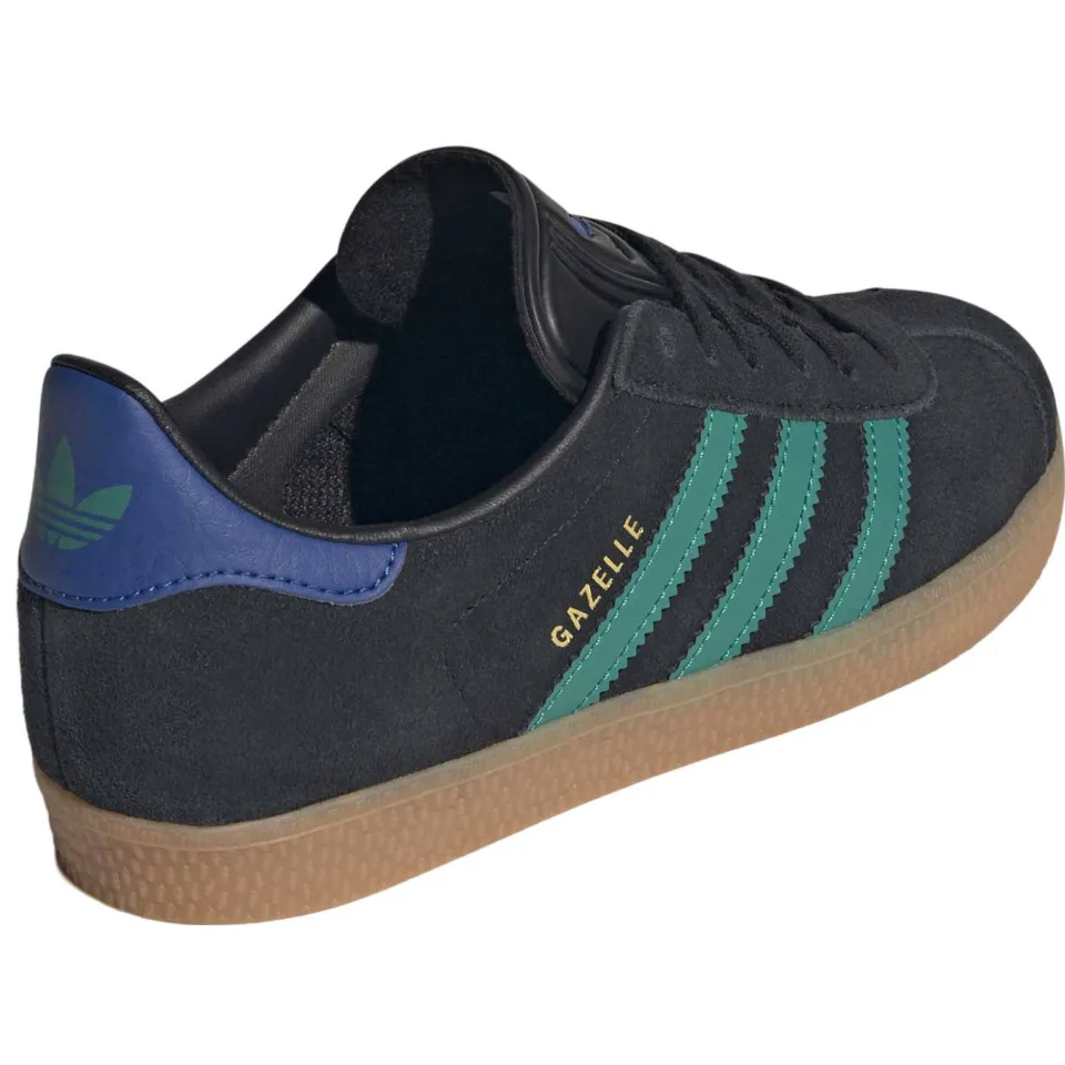 Adidas Originals Gazelle suède sneakers - zwart/groen, foto 4
