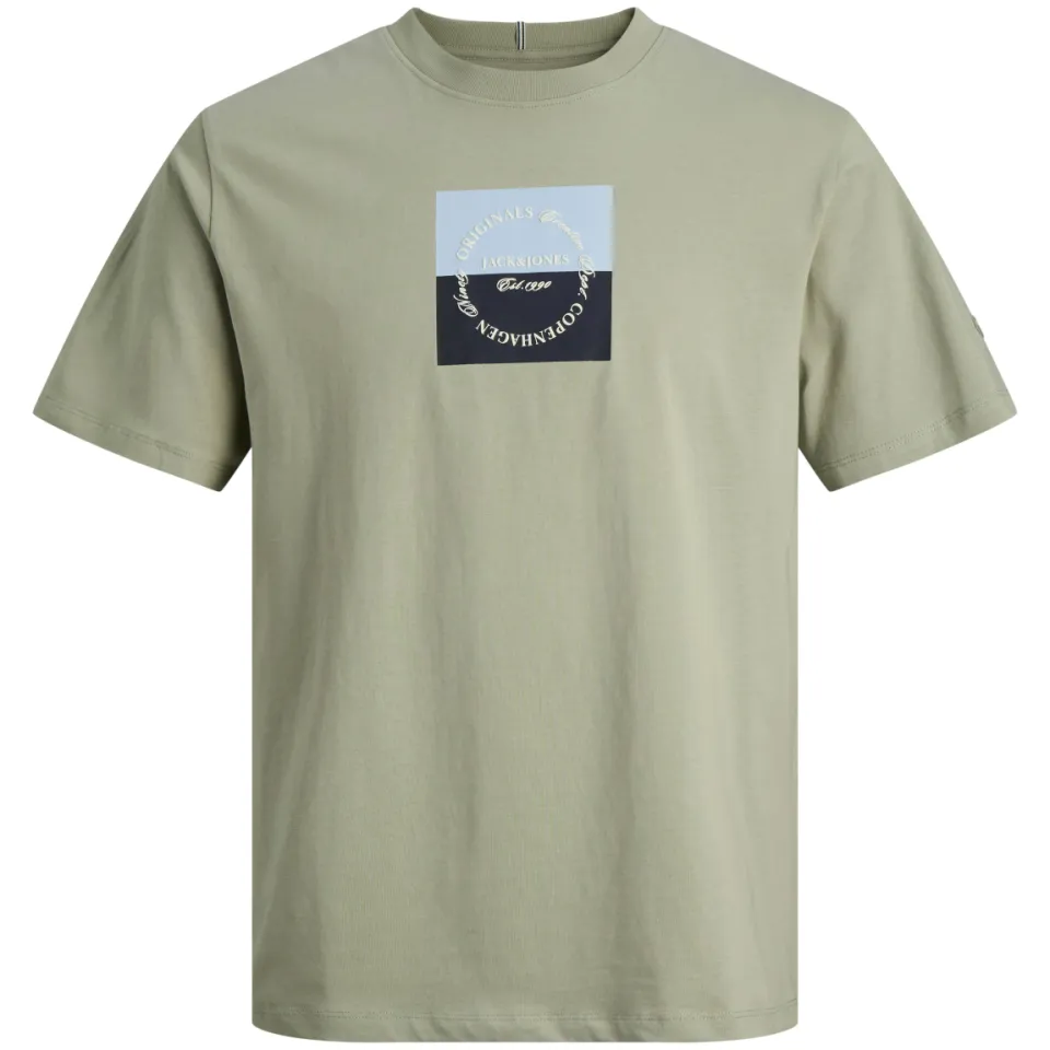 Jack & Jones Junior t-shirt lichtgroen met vierkante print, foto 2