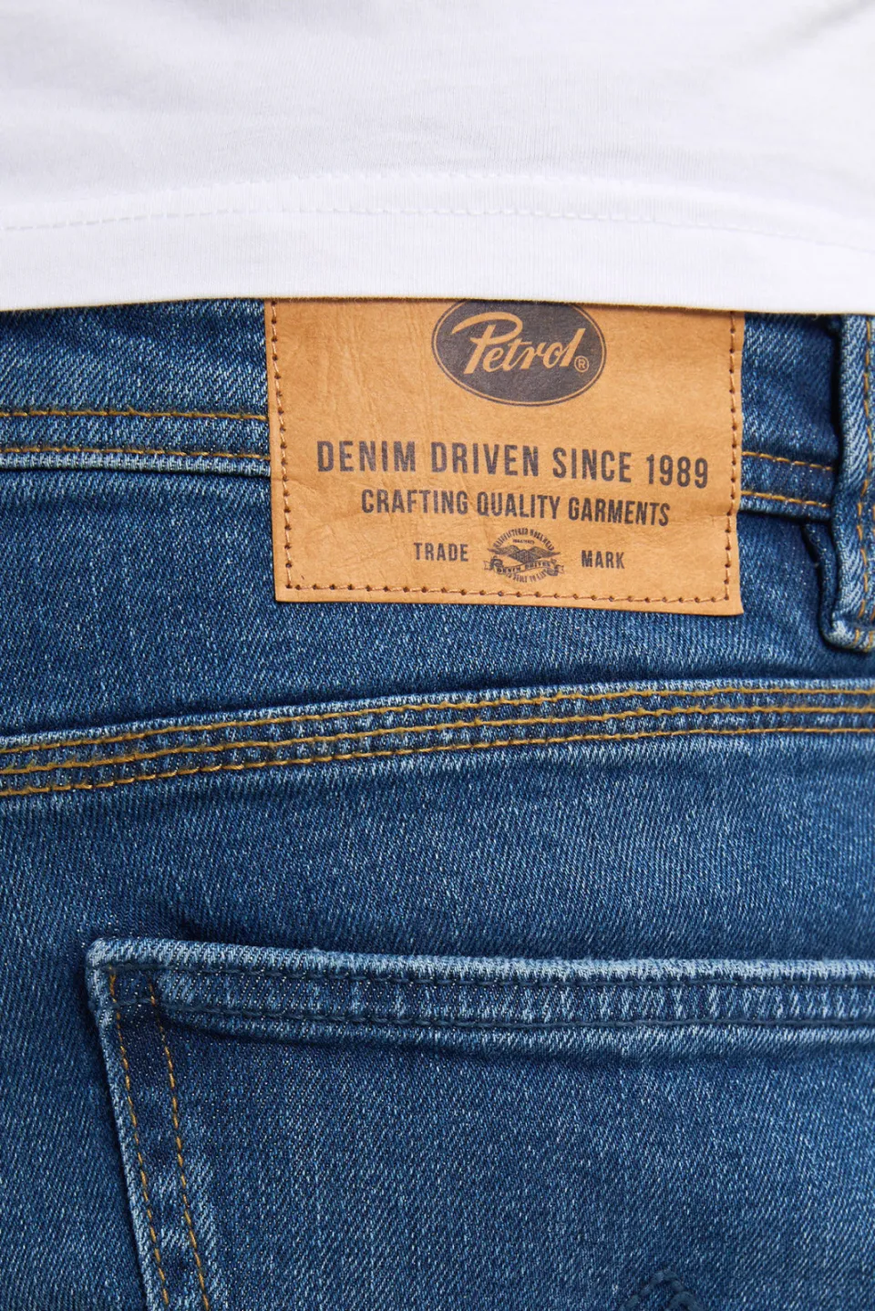Petrol Industries STARLING straight leg jeans medium used blauw, foto 7