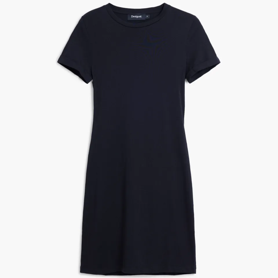 Desigual Nevada gebloemde T-shirtjurk zwart, foto 3