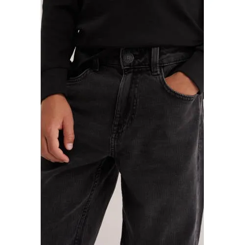 WE Fashion Blue Ridge loose fit jeans - zwart, foto 5