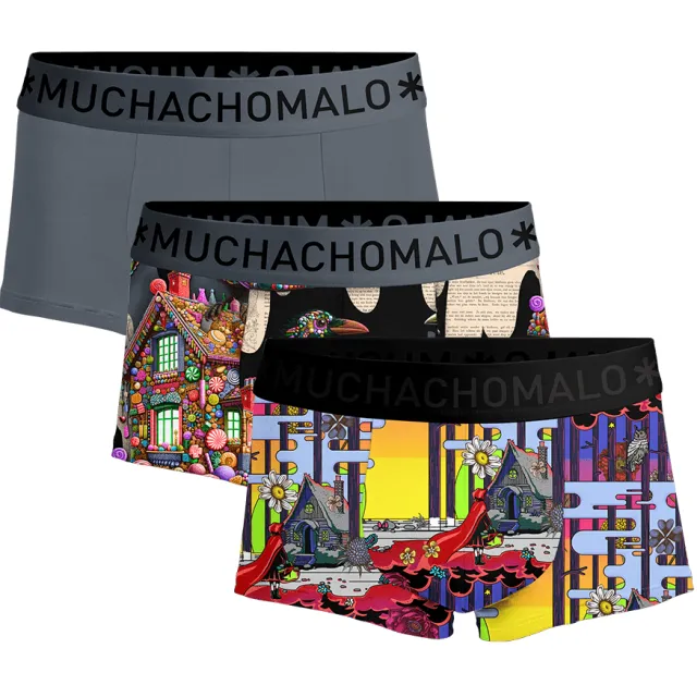 Muchachomalo Heren 3-pack Trunks Redridinghood Hansel Veelkleurig